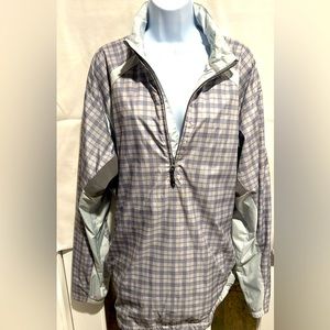 Men’s Sunice pull over windbreaker with front zipper and drawstring bottom, Xlrg